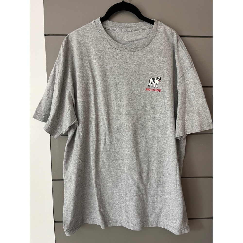 Vintage Y2K Big Dogs Life Is Full Of Choices Sports Graphic T-Shirt Gray XL